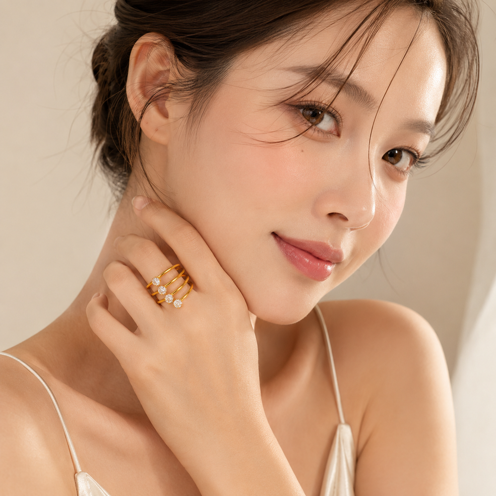 Celeste Crystal Wrap Ring