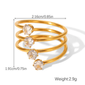 Celeste Crystal Wrap Ring