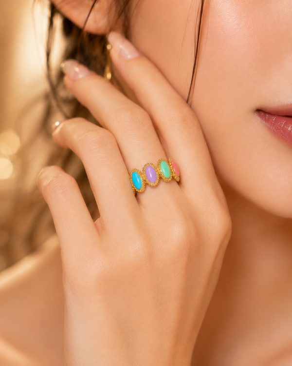 Aurora Pastel Gem Ring