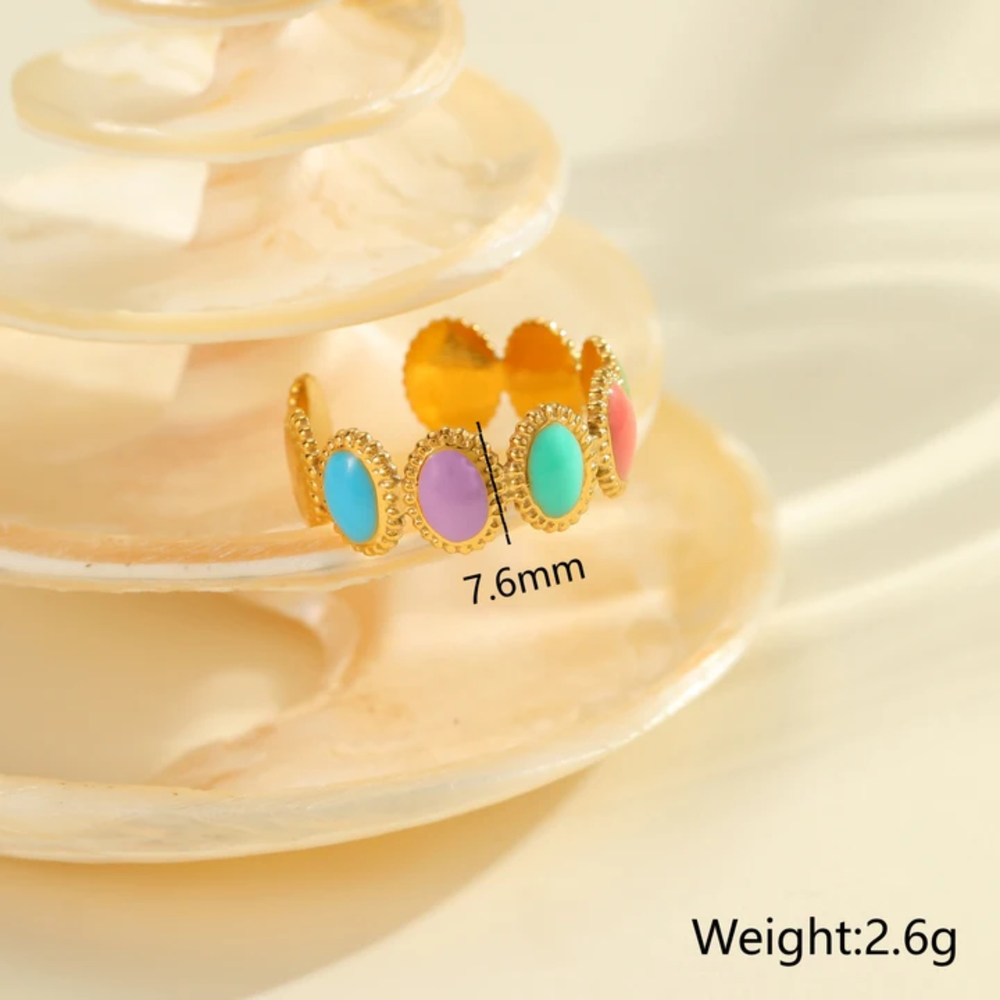 Aurora Pastel Gem Ring
