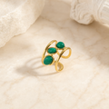 Emerald Harmony Open Ring